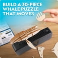thumbnail image 3 of National Geographic Motorized Whale 3D Puzzle – 32-Piece Wooden Model Kit with Light-Up Display Base and Whale Facts, Moving Whale STEM Activity for Kids, 3 of 7