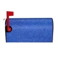thumbnail image 2 of Lsque Blue Glitter Mailbox Cover Standard Size ,Magnetic Mailbox Covers Post Wraps Letter Box Cover -21x18 in, 2 of 9