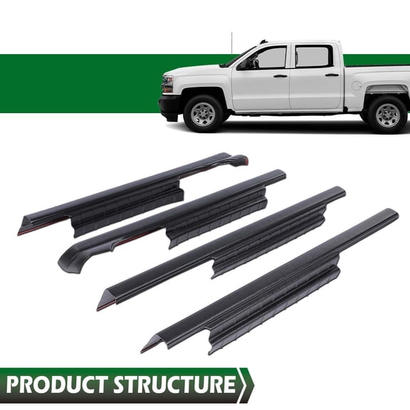 Trail Armor Rocker Panel Protect Cover Fit For 2014 - 18 Silverado 1500 Crew Cab