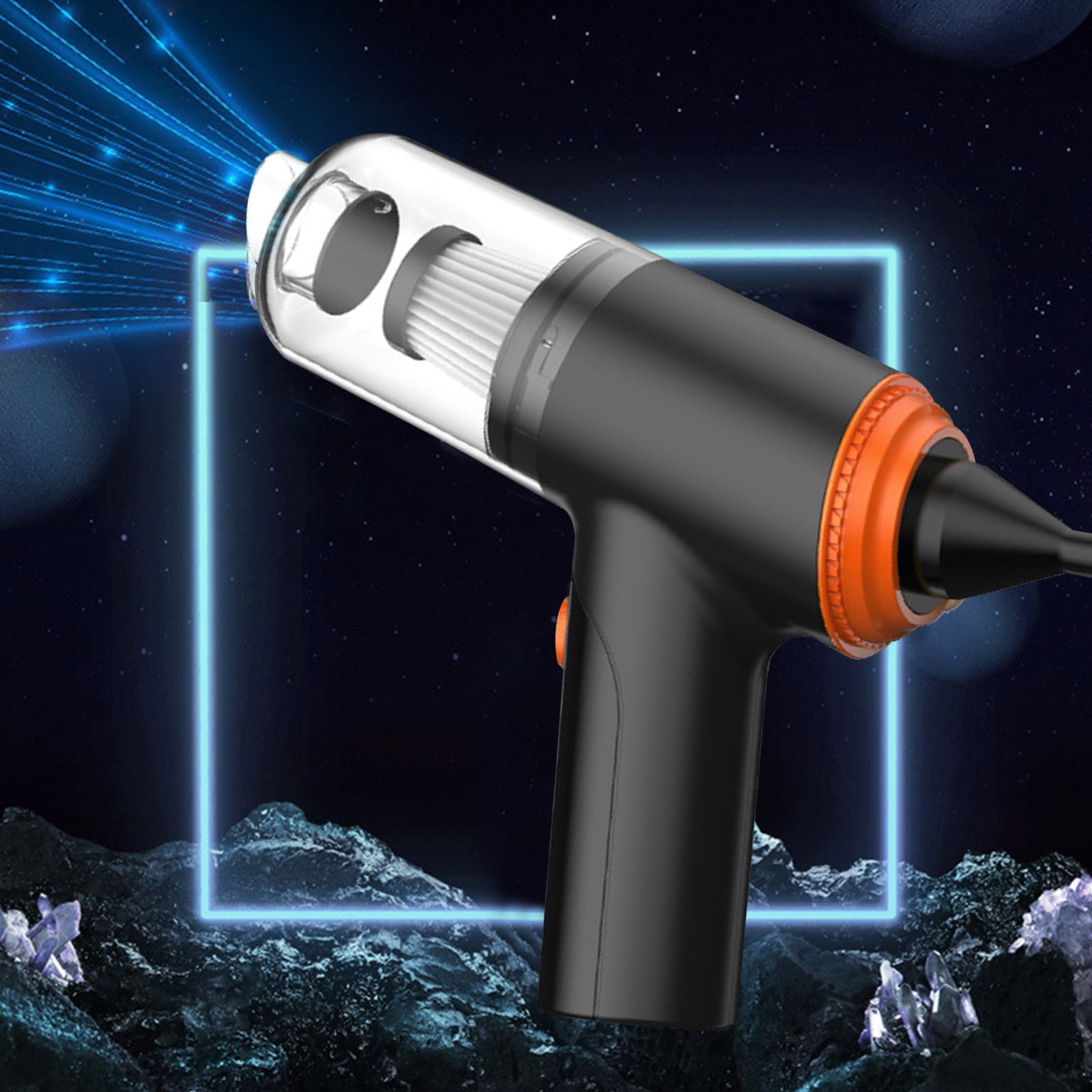 Vacuum for Car Vacuum Car Auto Vacuum Cleaner for Car Mini Vacuum for Car Handheld Vacuum Cleaner Mini Portable 2 In 1 Vacuum and Blower Usb Rechargeable for Home Office and Car Cleaning