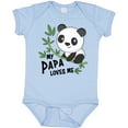 thumbnail image 3 of Inktastic My Papa Loves Me- Cute Panda Boys or Girls Baby Bodysuit, 3 of 5