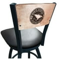 thumbnail image 2 of Holland Bar Stool  25 in. L038 - Black Wrinkle North Dakota Swivel Bar Stool with Laser Engraved Back, 2 of 2
