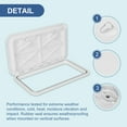 thumbnail image 6 of Kojem 24" x 14" Deck Marine Access Hatch & Lid Durable Boat Hatch 180 Hinge Strong Recessed Handle Marine Caravan RV | White (606mm x 353mm), 6 of 13