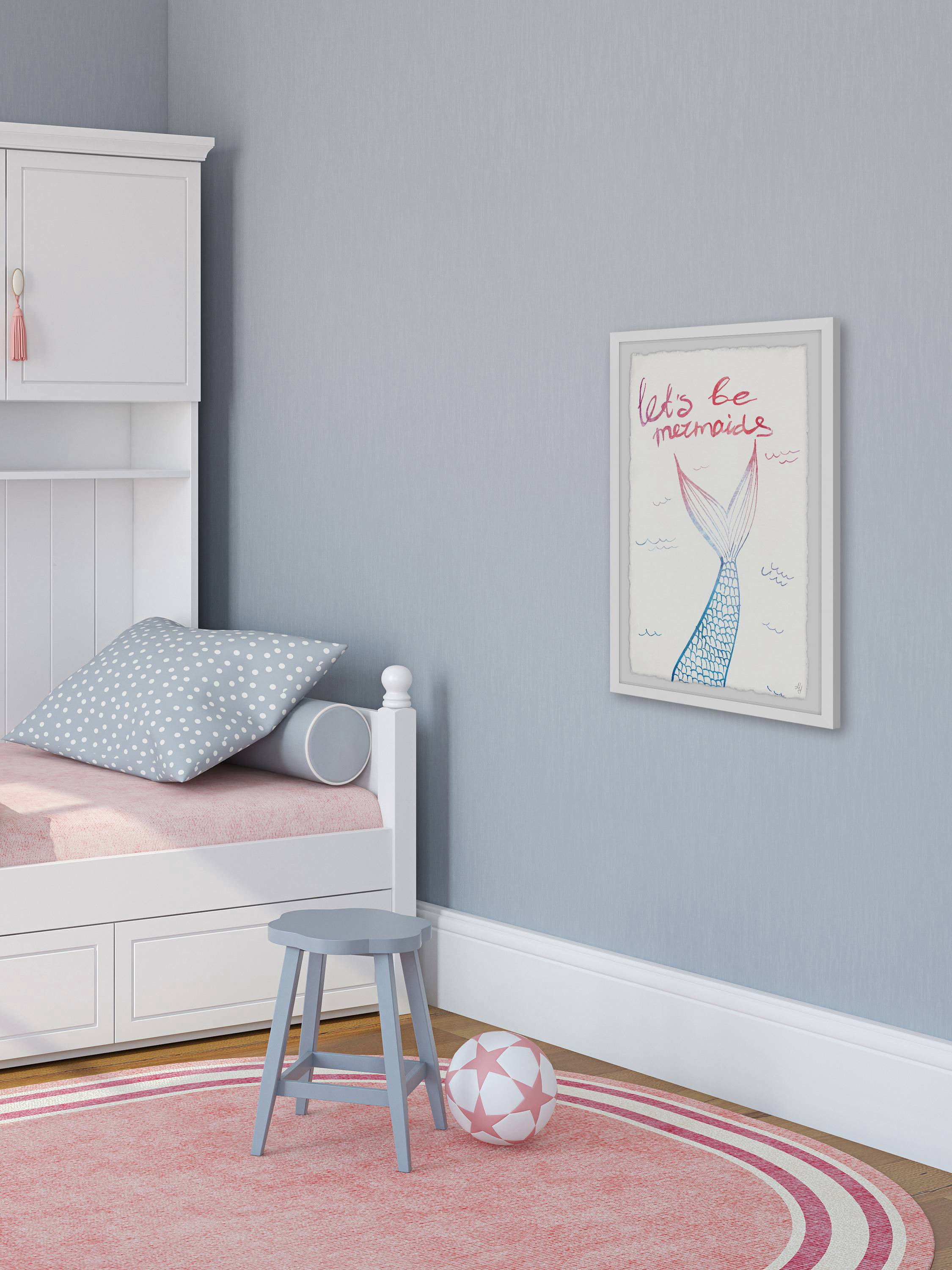 Marmont Hill Let's Be Mermaids III Framed Wall Art