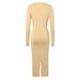 thumbnail image 4 of 2025 Vestido largo ajustado de color liso para mujer: poliéster, cintura imperio, temperamento elegante, lavable a máquina, tallas S-L, contorno de pecho 76-100 cm, 4 of 7