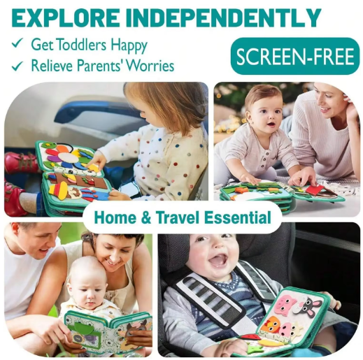 Educational Sensory Toy Animals Sensory Books Early Development Interactive Quiet Books Reusable Felt Book Soft Baby Felt Books