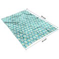 thumbnail image 4 of Turquoise Daisy Flower Floral Pattern Blanket,Comfortable Soft Flannel Throw Blanket,All Season,Warm Lightweight Blankets for Sofa Bed Couch Living Room Chair,40"x50", 4 of 4
