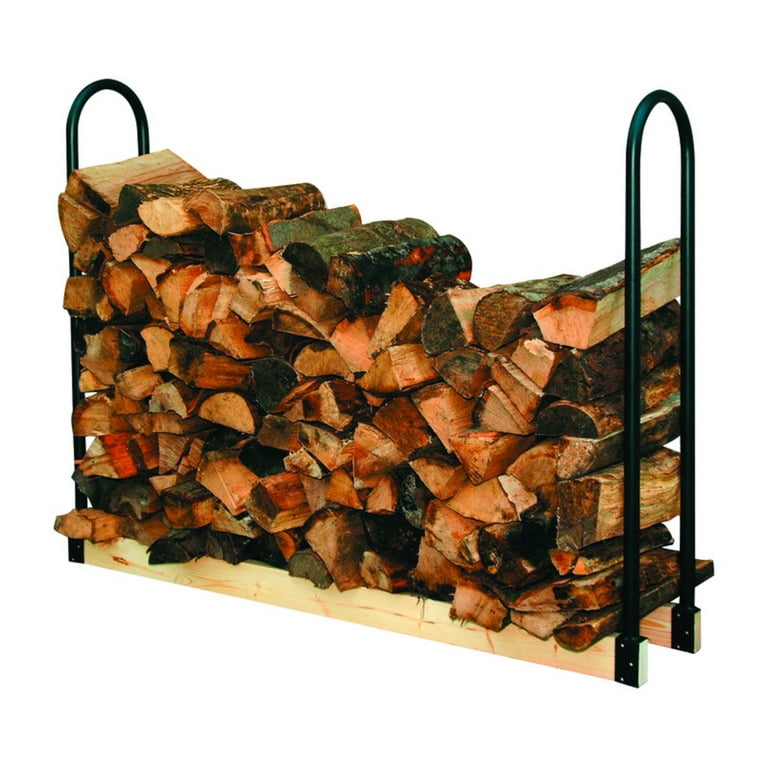 Panacea Products 4867289 Black Powder Coated Steel Log Rack Panacea Products 4867289 Black Powder Coated Steel Log Rack