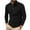 Black, variant on Mens Fashion Polo Shirts Cotton Classic Long Sleeve Solid Color Thermal Button Henley Shirts Trendy Fall Lightweight Comfy Pullover Tops White S
