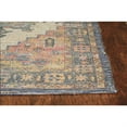 thumbnail image 2 of 3'x5' Teal Blue Machine Woven Diamond Medallion Indoor Area Rug, 2 of 3