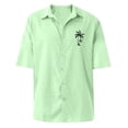 thumbnail image 5 of Big and Tall Hawaiian Shirt for Men Tropical Floral Beach Shirts Short Sleeve Casual Button Down Shirt 2026 Mint Green 4XL, 5 of 5