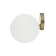 thumbnail image 1 of Control Brands LM563WBRSWHT Lampe Murale Bryn&44; Laiton Plus Blanc, 1 of 1