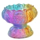 thumbnail image 4 of Candelabro de pilar, soporte para lámpara de ghee, soporte para velas de aceite de vidrio, porta velas de té con flores para centros de mesa, 78 x 7 cm, 4 of 9