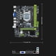 thumbnail image 3 of H61 placa base de escritorio LGA1155 computadora 1600Mhz I3 2130 I5 3470 CPU, 3 of 4