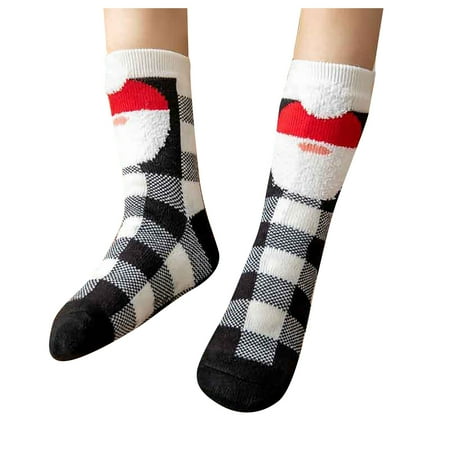 

RPVATI Women Winter Warm Christmas Socks Fluffy Fuzzy Slipper Socks for Women
