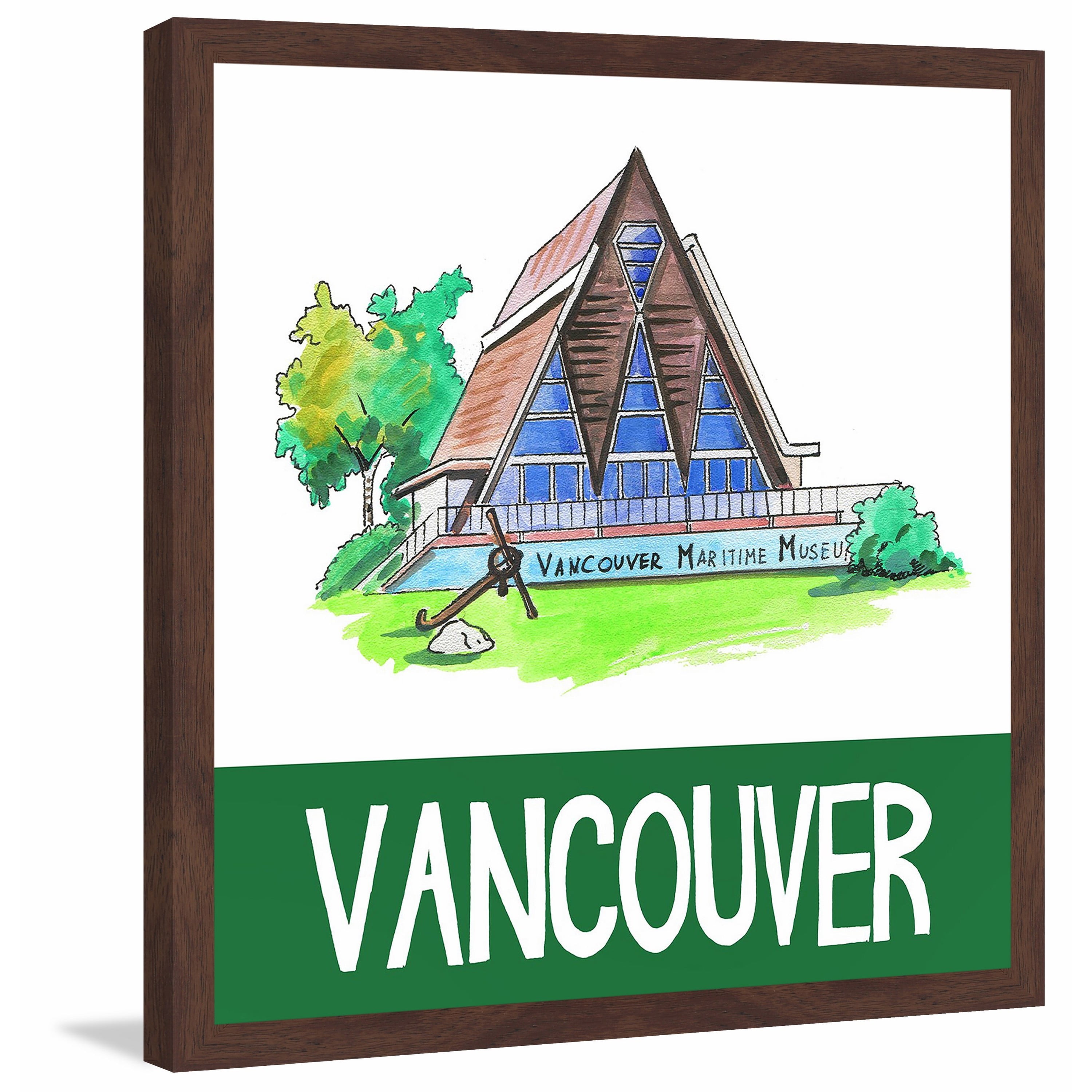 "Vancouver Maritime Museum 2" Framed Painting Print