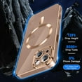 thumbnail image 2 of for iPhone 12 Pro Max Case,[Compatible with Magsafe],[10 FT Military Grade Drop Protection][Anti Yellowing] Slim Soft TPU Luxury Protective Phone Case for 14 Pro Max -Rose Gold 8-IP12pm-04, 2 of 12