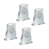 Uxcell Acoustic Guitar Humidifier Guitar Instrument Sound Hole Humidifier with Box Silver 4 Pack