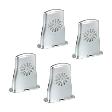Uxcell Acoustic Guitar Humidifier Guitar Instrument Sound Hole Humidifier with Box Silver 4 Pack