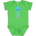 thumbnail image 3 of Inktastic Blue Jellyfish, Cute Jellyfish With Pink Ribbons Girls Baby Bodysuit, 3 of 5
