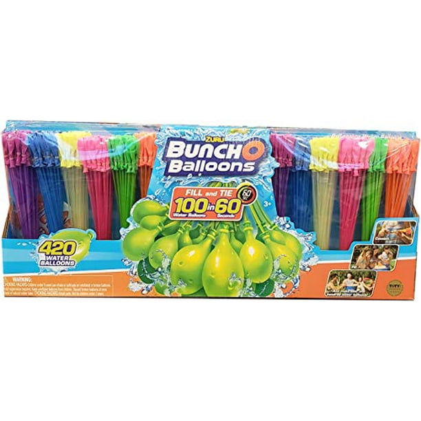 Bunch O Balloons Zuru 420 Eau d'Autoscellement Instantanée Ballons, Multicolores