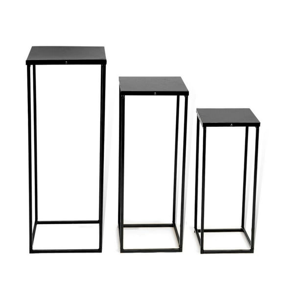 3pcs Plant Stand Metal Flower Pot Holder Display Rack Living Room Decorative