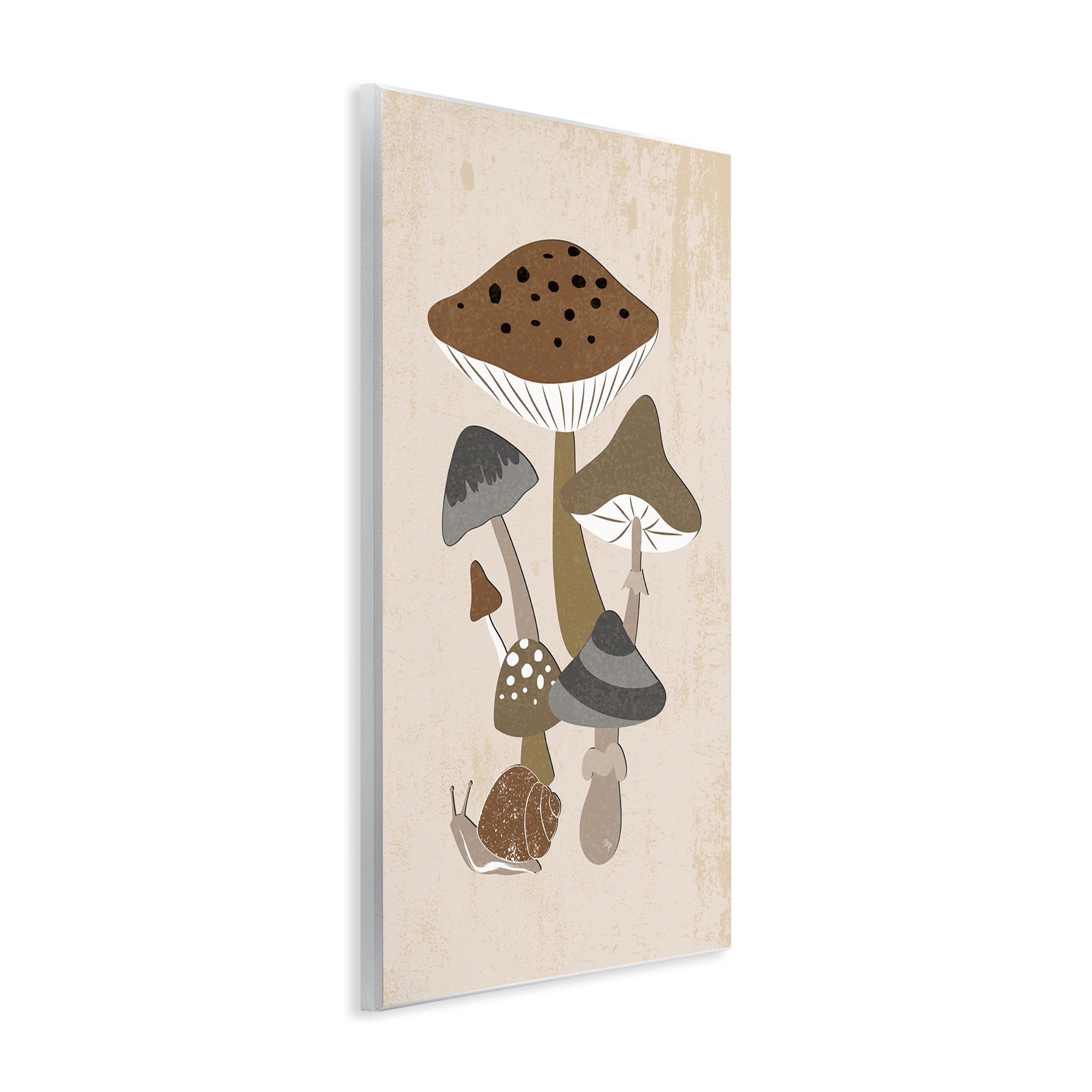 Stupell Industries Earthy Fungi Mushrooms & Snail Wall Plaque Art, design by Martina Pavlova