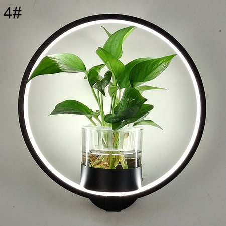 

Creative Modern LED Hydroponic Plant Glass Wall Light Living Room Restaurant Stair Aisle Lamp Study Bedroom Bedside Light