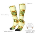 thumbnail image 4 of Rateoe Sunflowers On A Yellow Background Pattern Women’s Knee High Crew Socks,Trouser Socks Comfortable, Breathable, Moisture-Wicking and Soft, 4 of 6