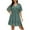 A-Navy, variant on Jinhomg Womens Loose Summer Dress Elegant Ditsy Floral Print Ruffle Mini Dresses Plus Size Comfy Short Sleeve V-Neck Casual Dress Gray XL