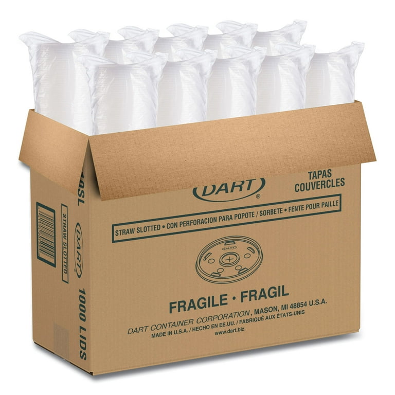 Plastic Cold Cup Lids, Fits 10 oz Cups, Translucent, 100 Pack, 10 Packs/Carton Plastic Cold Cup Lids, Fits 10 oz Cups, Translucent, 100 Pack, 10 Packs/Carton