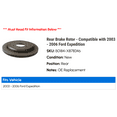 thumbnail image 2 of Rear Brake Rotor - Compatible with 2003 - 2006 Ford Expedition 2004 2005, 2 of 2