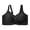 Black, variant on Bras for Women Bra Flat Seamless Everyday Comfort Wireless Supportive Full Coverage Large Size Underwear for Women with European Styles Gray 3XL