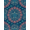 Blue Multi, Pattern 8, variant on Design&I 8'x10' Washable Area Rug Extra Large Skid-Resistant Low Profile Coral Seashell Motifs Marine Reef Border Ocean Nautical Fish Turtle Refined for Living Room, Family