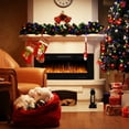 thumbnail image 2 of Costway 42'' Electric Fireplace Recessed Ultra Thin Wall Mounted Heater Multicolor Flame, 2 of 12