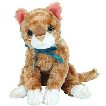Ty Beanie Buddy Amber The Gold Tabby Cat 10 Inch Walmart Com