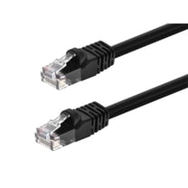 Monoprice Cat6 Ethernet Patch Cable - 20 Feet - Black | Network Internet Cord - RJ45, Stranded, 550Mhz, UTP, Pure Bare Copper Wire, 24AWG