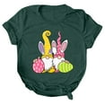 thumbnail image 3 of Shorts Décontractés pour Femmes, Col Rond Ample, Manches Courtes, Imprimé Lettre, Blouse T-Shirt, 3 of 4