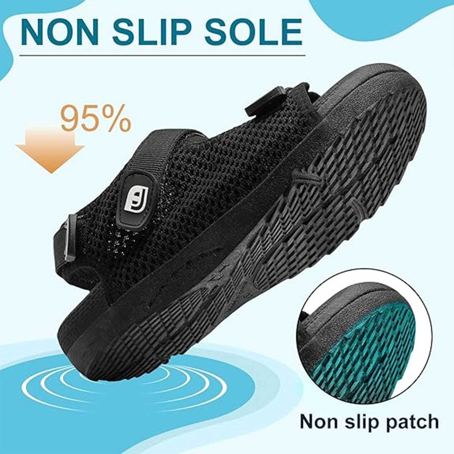 Womens Orthopedic Walking Hiking Sandals Adjustable Open Toe Sports Water Sandals with Plantar Fasciitis Thick Soled Cushion Outdoor Beach Sandals