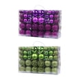 thumbnail image 1 of Caja de regalo con 200 bolas navideñas colgantes, ligeras, decorativas para festivales y Año Nuevo. Violeta Verde, 1 of 9