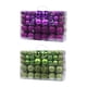 thumbnail image 1 of 200 bolas navideñas colgantes irrompibles en caja de regalo Violeta Verde, 1 of 9
