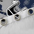 thumbnail image 4 of jejeloiu Rugby Sports City Blackout Curtains Set of 2 (52x84 Each),Gray Sport Helmet Window Curtains For Football Lover, 4 of 6