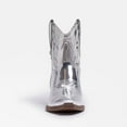 thumbnail image 3 of Circus by Sam Edelman Josephina Soft Silver Pointed Toe Heeled Western Booties (SOFT SILVER, 6), 3 of 5