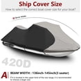 thumbnail image 2 of SEBLAFF Waterproof Marine Grade 600D Heavy Duty Polyester PWC Cover Trailerable Jet Ski, 2 of 12