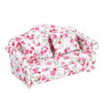 thumbnail image 3 of Accesorios para sofá Doble para Casa de Muñecas, Mini Muebles Con Patrón de Flores, Sofá Doble para Méreca A Escala 1:12, Para Niños, 3 of 7