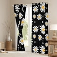 thumbnail image 3 of Homewish Rustic Groovy Daisy Black Out Curtains for Kids, Vibrant Flower Floral Curtains Pack of 2 (42x63 Each), Kawaii Cartoon Bedroom Curtains, Blackout Curtains Home Decor, 3 of 6