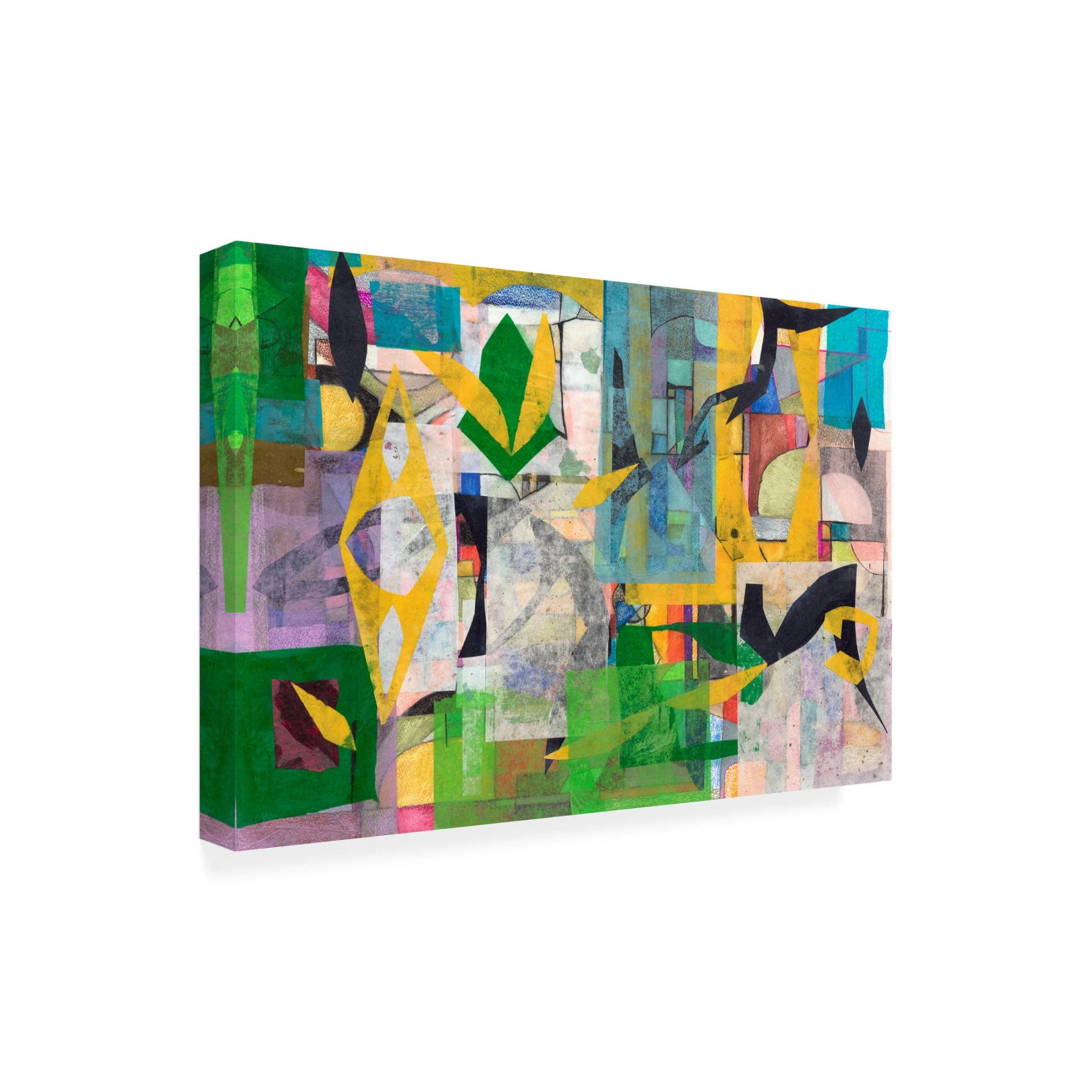 Canvas Wall Art - Ellen Kossoff 'Cement City 2' Wall Art for Living Room, Bedroom, or Office Décor by Trademark Fine Art - 24 x 16 Inches