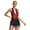 Red, variant on inlzdz Women Jazz Hip Hop Dance Costume Sleeveless Sequins Tassel Fringe Latin Leotard Dress Blue S