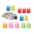 thumbnail image 4 of Vasos de papel multicolores vasos de papel pegables hechos a mano con patrón transparente DIY pintables para boda ANGGREK Otros, 4 of 8