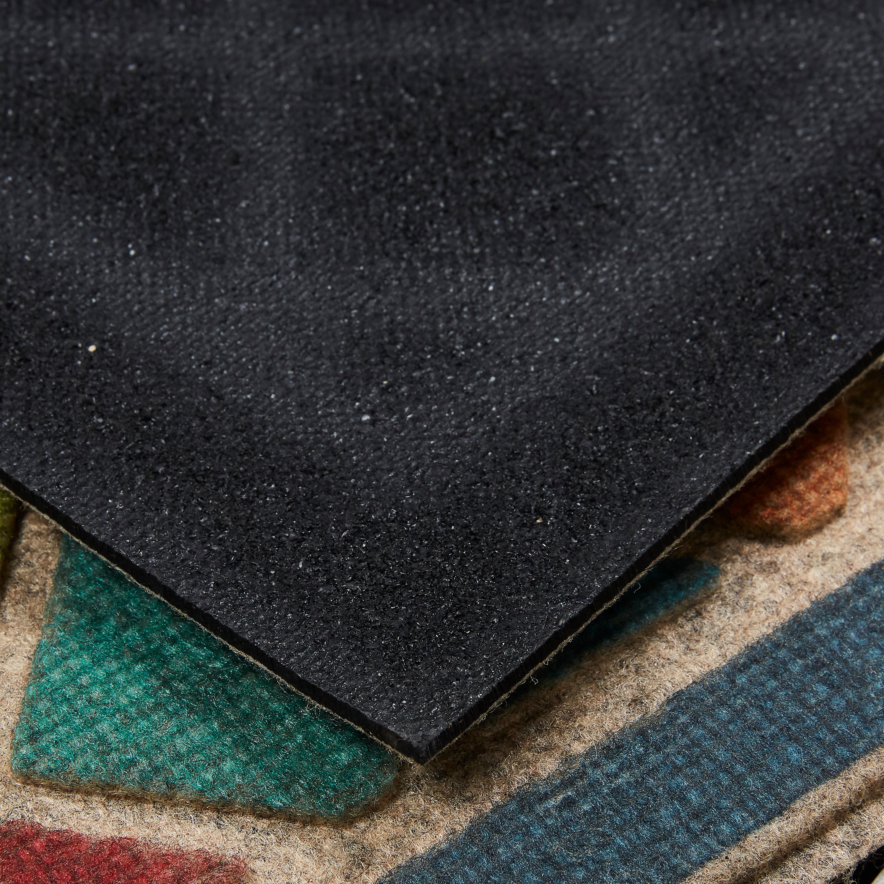 Mohawk Home Ornamental Entry Mat Ornamental Crosshatch Mat Scatter, 2'x4', Teal & Orange